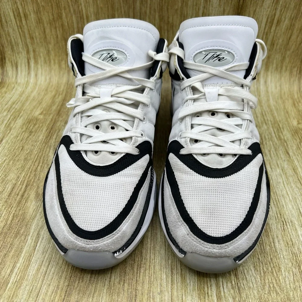 Nike Air Zoom‎ GT Hustle 2 Men's 11.5 White Black Basketball Shoes DJ9405-102
